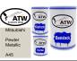 Preview: Mitsubishi, Pewter Metallic, A45: 500ml Lackdose + 500ml Klarlack + 250ml Härter - Set, von ATW Autoteile West.